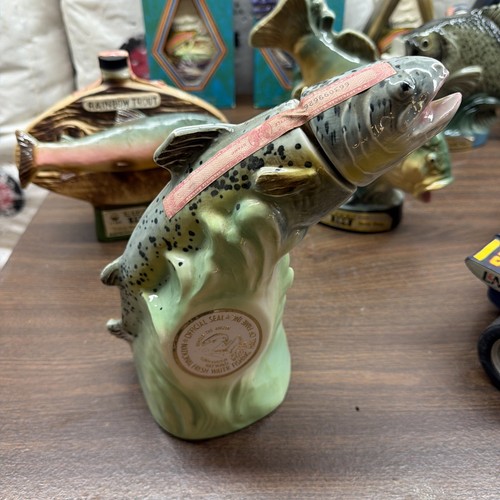 Jim beam decanter - beam, trout